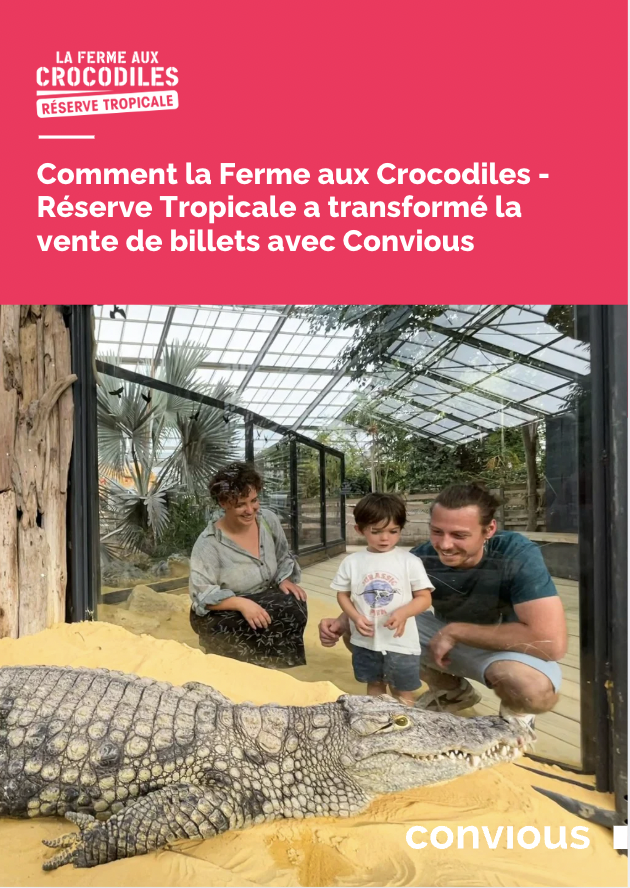 Image de une pour l'article : Comment la Ferme aux Crocodiles - Réserve Tropicale a transformé la vente de billets avec Convious.